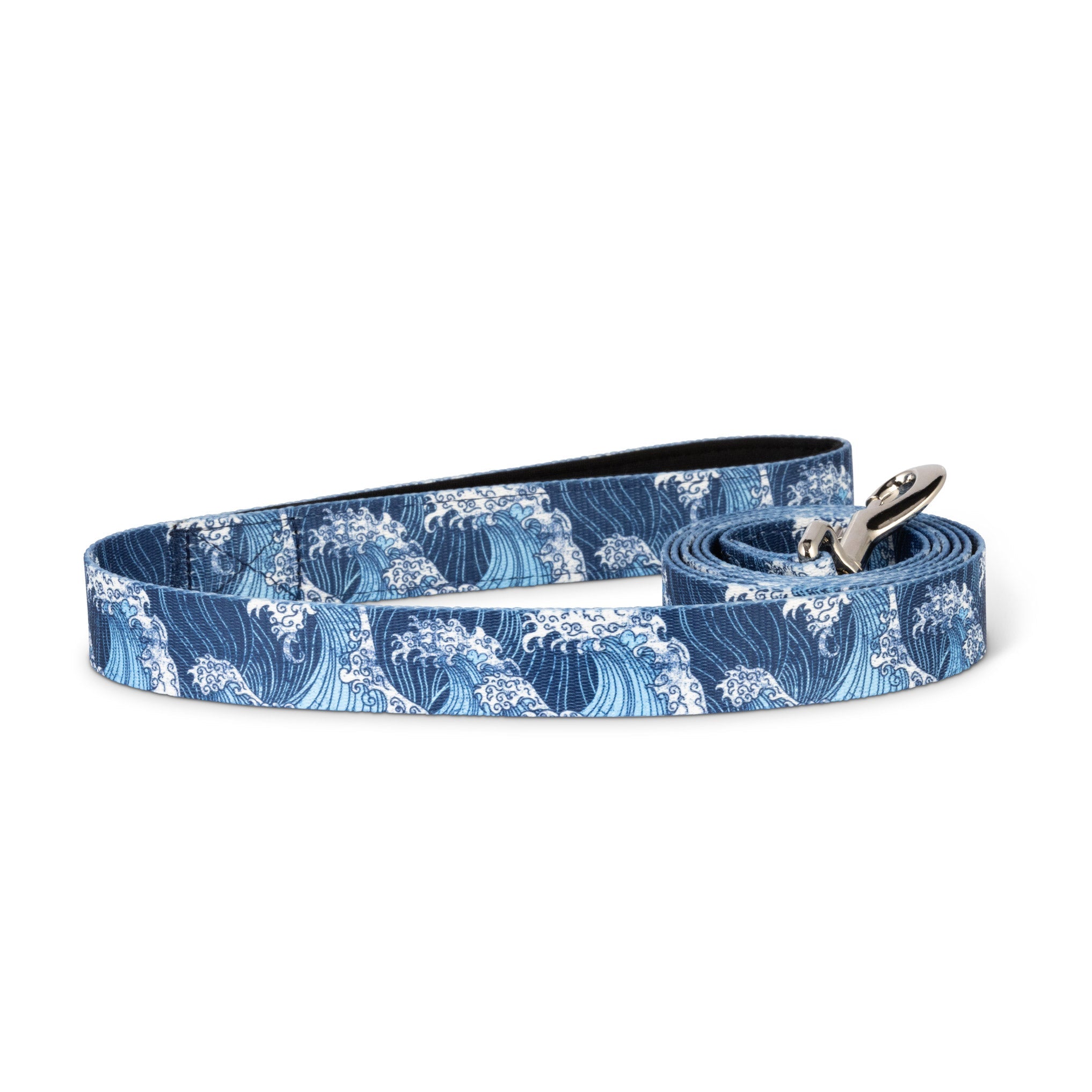 Salty Paws Blue Wave Nautical Ocean Dog Leash — 6ft
